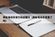 两轮电动车禁行标志图示（两轮电动车禁售了吗）