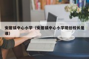 安居镇中心小学（安居镇中心小学现任校长是谁）